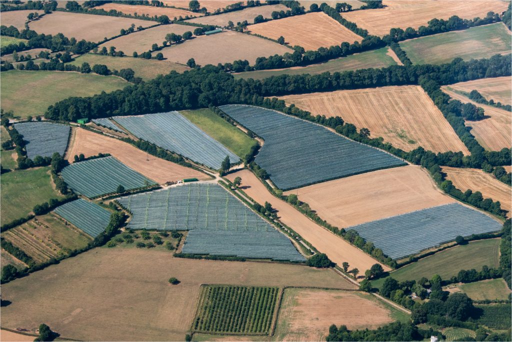 Photo aérienne de champs à Mazière-en-Gâtine